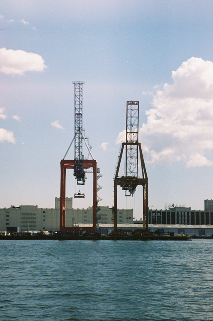 two cranes