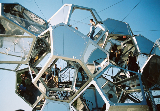cloud city by tomás Sarraceno on the Met roof